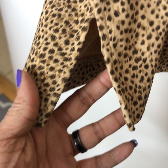 Alfred Dunner Womens Top Blouse Shirt Leopard Animal Print Buttons Down 18 PLUS - Picture 8 of 9